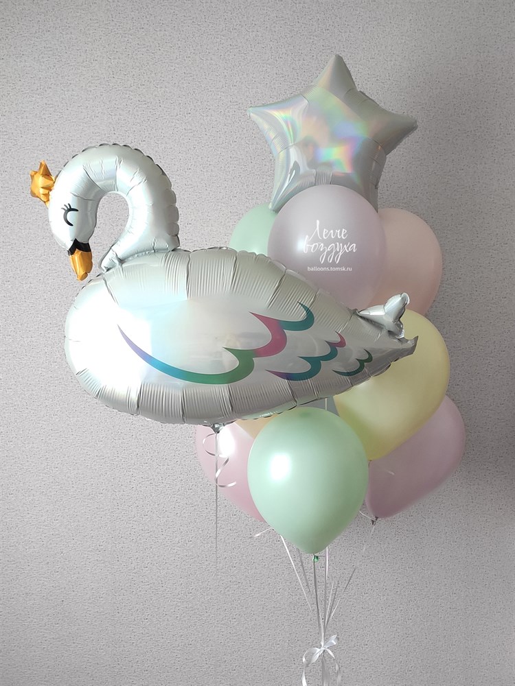 ЛЕБЕДЬ ИЗ ДЛИННОГО ШАРИКА ШДМ 1 как сделать Balloon Swan TUTORIAL como hacer un cisne con globos