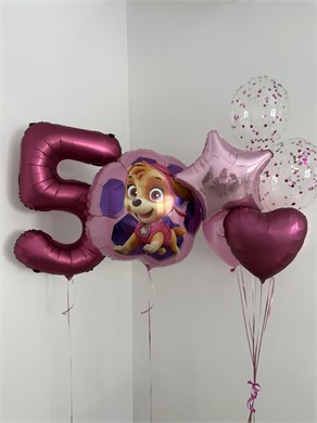 Набор Щенячий патруль Скай и Эверест с цифрой 5 03633