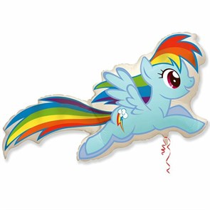 Фигура Пони Рейнбоу Дэш (Радуга)  / My Little Pony Rainbow Dash 102*53 см с гелием 901739