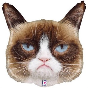 Фигура Grumpy Cat Сердитая кошка (кот) 50*49 см с гелием 1207-4262