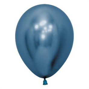 Хром/Рефлекс 30 см синий / Blue с гелием (S 12 /Семпертекс) 212940