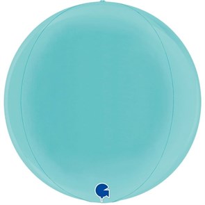 Сфера 40 см Голубой пастельный / Globe Pastel Blue с гелием (G 15 /Грабо) 74106PB