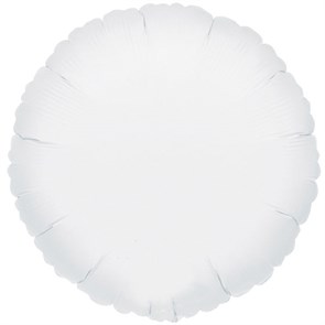Круг 45 см белый / White с гелием (F 18 /Флексметал) 401500B