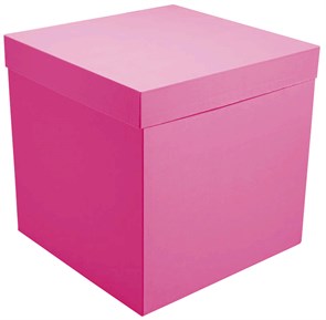 Коробка-сюрприз розовая яркая 70*70*70 55526