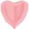 Сердце 45 см розовое матовое / Matte Pink с гелием (G 18 /Грабо) 1204-0884 - фото 10146