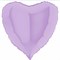 Сердце 45 см сиреневое матовое / Matte Lilac с гелием (G 18 /Грабо) 180M02L, 1204-0883 - фото 11853