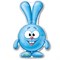 Фигура Смешарики Крош (Krash) 73*105 см с гелием 1207-1184 - фото 12138