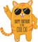 Фигура Крутой кот Cool Cat Happy Birthday 83 см с гелием 1207-4334, 35679 - фото 8259