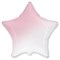 Звезда 45 см бело-розовый градиент / White-Pink gradient с гелием (F 18 /Флексметал) 301500BGRS - фото 9290