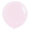 Пастель матовый 60 см нежно-розовый / Pink (Макаронс) с гелием (S 24 /Семпертекс) 124609 - фото 9456